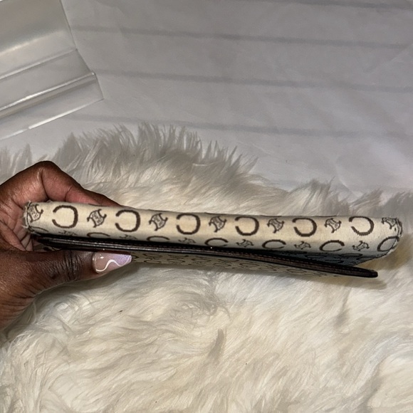 Vintage CELINE Monogram Jacquard Long Wallet Brown GUC - Picture 13 of 14